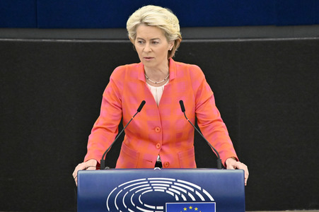 Petr Fiala stellt Prioritäten der tschechischen EU-Ratspräsidentschaft vor im EU-Parlament in Straßburg