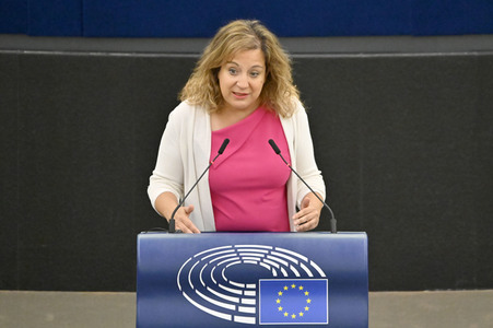 Petr Fiala stellt Prioritäten der tschechischen EU-Ratspräsidentschaft vor im EU-Parlament in Straßburg