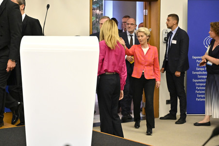 Pressekonferenz zur tschechischen EU-Ratspräsidentschaft im EU-Parlament in Straßburg