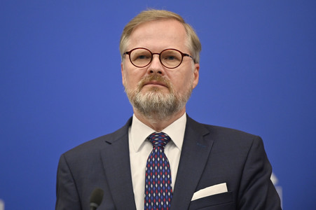 Pressekonferenz zur tschechischen EU-Ratspräsidentschaft im EU-Parlament in Straßburg