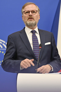 Pressekonferenz zur tschechischen EU-Ratspräsidentschaft im EU-Parlament in Straßburg