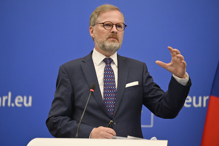 Pressekonferenz zur tschechischen EU-Ratspräsidentschaft im EU-Parlament in Straßburg