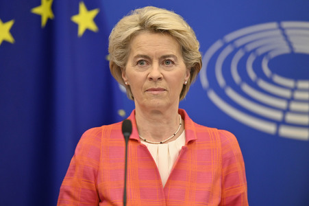 Pressekonferenz zur tschechischen EU-Ratspräsidentschaft im EU-Parlament in Straßburg