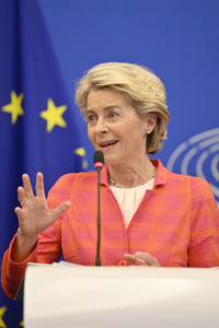 Pressekonferenz zur tschechischen EU-Ratspräsidentschaft im EU-Parlament in Straßburg