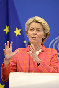 Pressekonferenz zur tschechischen EU-Ratspräsidentschaft im EU-Parlament in Straßburg