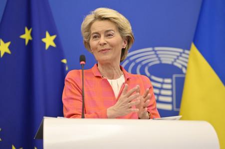 Pressekonferenz zur tschechischen EU-Ratspräsidentschaft im EU-Parlament in Straßburg