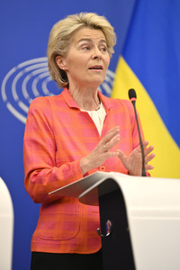Pressekonferenz zur tschechischen EU-Ratspräsidentschaft im EU-Parlament in Straßburg
