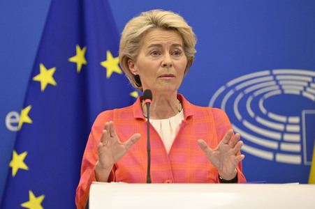 Pressekonferenz zur tschechischen EU-Ratspräsidentschaft im EU-Parlament in Straßburg