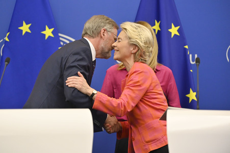 Pressekonferenz zur tschechischen EU-Ratspräsidentschaft im EU-Parlament in Straßburg
