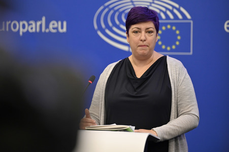 Pressekonferenz EU-Finanzierung für Ungarn gemäß der Rechtsstaatlichkeits-Konditionalitätsverordnung im EU-Parlament in Straßburg