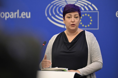 Pressekonferenz EU-Finanzierung für Ungarn gemäß der Rechtsstaatlichkeits-Konditionalitätsverordnung im EU-Parlament in Straßburg