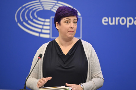 Pressekonferenz EU-Finanzierung für Ungarn gemäß der Rechtsstaatlichkeits-Konditionalitätsverordnung im EU-Parlament in Straßburg