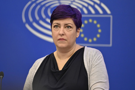 Pressekonferenz EU-Finanzierung für Ungarn gemäß der Rechtsstaatlichkeits-Konditionalitätsverordnung im EU-Parlament in Straßburg