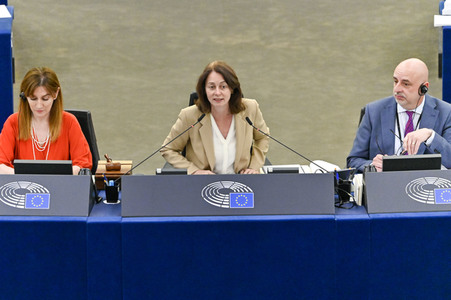 Plenartagung zum Recht auf Abtreibung im EU-Parlament in Straßburg
