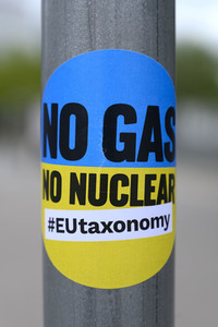 Protest zur EU-Taxonomie in Straßburg