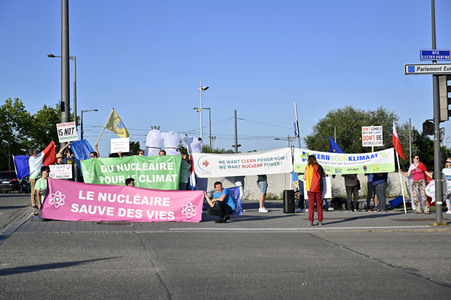 Demo für die EU-Taxonomie Verordnung in Straßburg