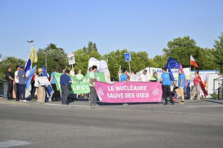 Demo für die EU-Taxonomie Verordnung in Straßburg