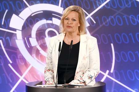 Pressekonferenz Vorstellung der Cybersicherheitsagenda des BMI in Berlin