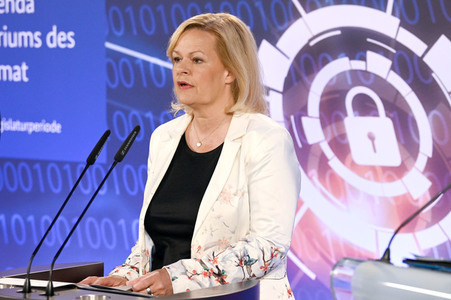 Pressekonferenz Vorstellung der Cybersicherheitsagenda des BMI in Berlin