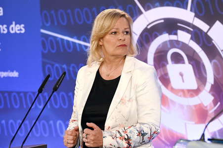 Pressekonferenz Vorstellung der Cybersicherheitsagenda des BMI in Berlin