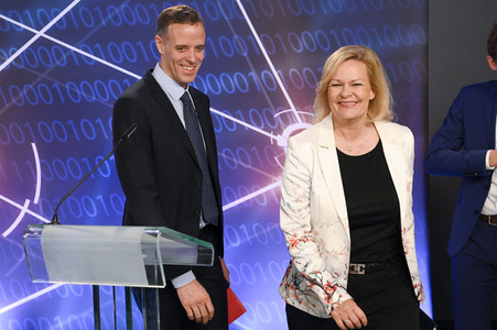 Pressekonferenz Vorstellung der Cybersicherheitsagenda des BMI in Berlin
