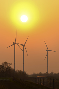 Windkraftanlage bei Huy