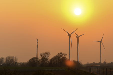 Windkraftanlage bei Huy
