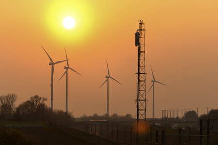 Windkraftanlage bei Huy