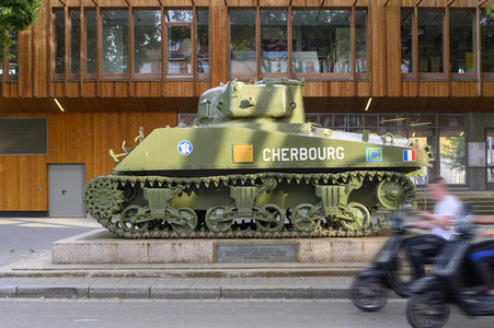 Der Sherman Panzer Cherbourg in Straßburg