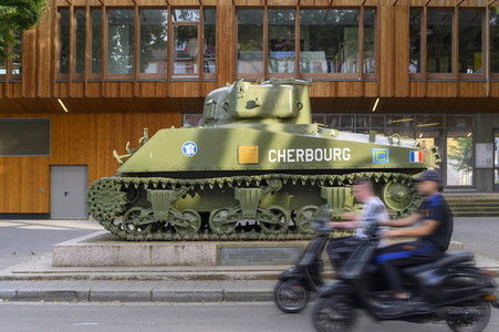 Der Sherman Panzer Cherbourg in Straßburg