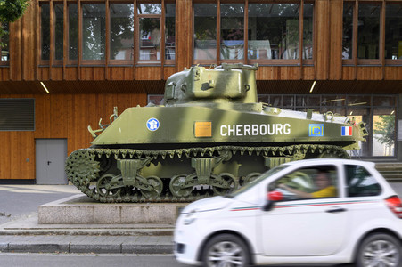 Der Sherman Panzer Cherbourg in Straßburg