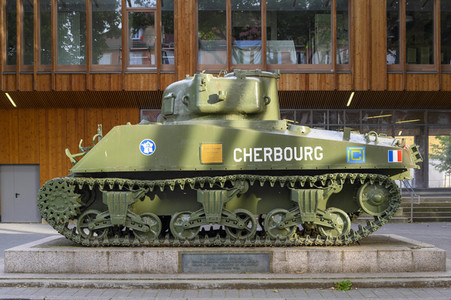 Der Sherman Panzer Cherbourg in Straßburg