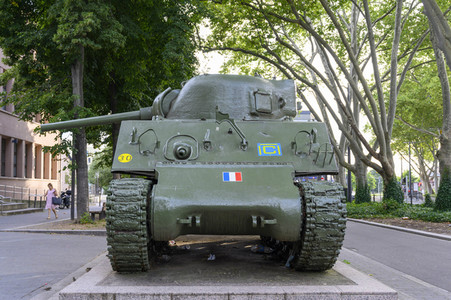 Der Sherman Panzer Cherbourg in Straßburg