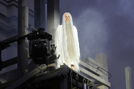 Theaterprobe 'Jedermann - Das Spiel vom Sterben des reichen Mannes' in Salzburg