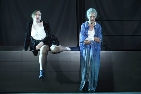 Theaterprobe 'Jedermann - Das Spiel vom Sterben des reichen Mannes' in Salzburg