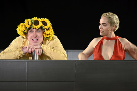 Theaterprobe 'Jedermann - Das Spiel vom Sterben des reichen Mannes' in Salzburg