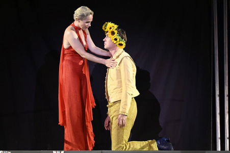 Theaterprobe 'Jedermann - Das Spiel vom Sterben des reichen Mannes' in Salzburg