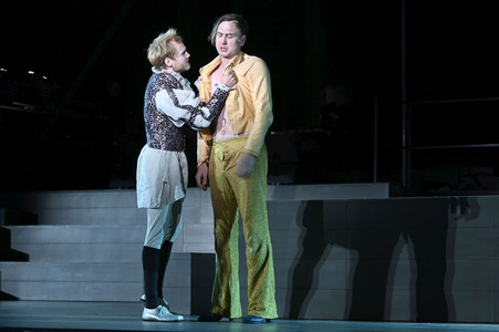 Theaterprobe 'Jedermann - Das Spiel vom Sterben des reichen Mannes' in Salzburg