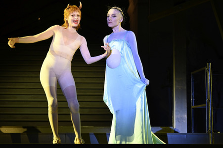 Theaterprobe 'Jedermann - Das Spiel vom Sterben des reichen Mannes' in Salzburg