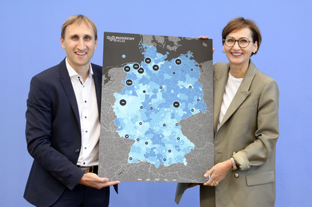 Bundespressekonferenz Vorstellung des Wasserstoffatlas Deutschland in Berlin