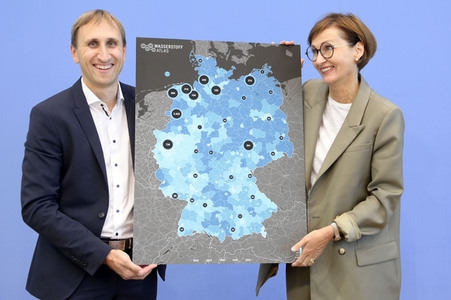 Bundespressekonferenz Vorstellung des Wasserstoffatlas Deutschland in Berlin