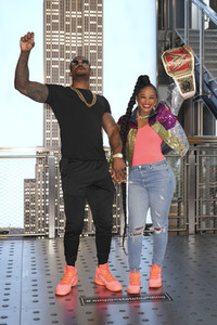 Fototermin mit Bianca Belair und Montez Ford in New York