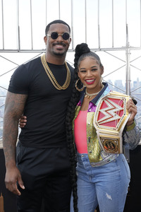 Fototermin mit Bianca Belair und Montez Ford in New York