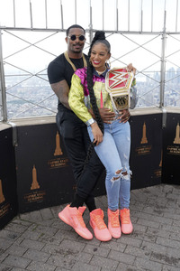 Fototermin mit Bianca Belair und Montez Ford in New York