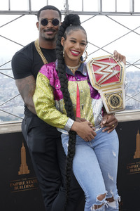 Fototermin mit Bianca Belair und Montez Ford in New York