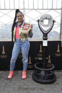 Fototermin mit Bianca Belair und Montez Ford in New York