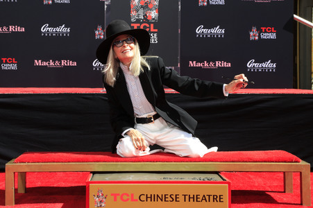Hand and Footprint Ceremony mit Diane Keaton in Los Angeles