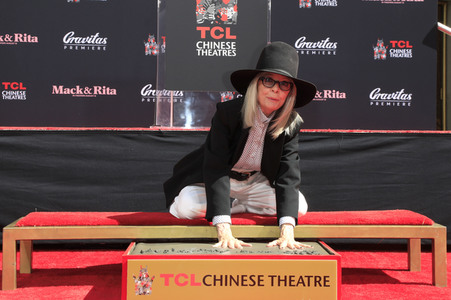 Hand and Footprint Ceremony mit Diane Keaton in Los Angeles