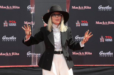 Hand and Footprint Ceremony mit Diane Keaton in Los Angeles
