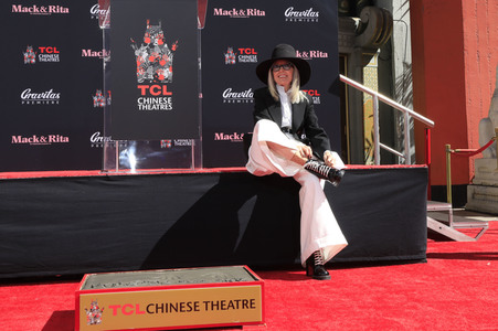Hand and Footprint Ceremony mit Diane Keaton in Los Angeles